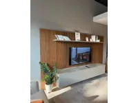 Parete attrezzata Soggiorno boiserie Pianca in stile design a prezzo ribassato