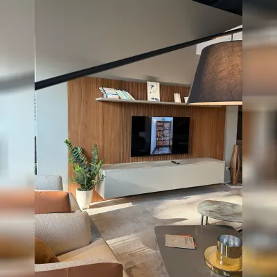 Parete attrezzata Soggiorno boiserie Pianca in stile design a prezzo ribassato