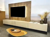 Parete attrezzata Soggiorno lago materia porta tv di Lago in OFFERTA OUTLET