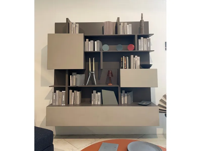 Parete attrezzata T030 Lema in stile moderna a prezzo scontato