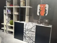 Mobile soggiorno modello Takebook di De rosso a PREZZI OUTLET