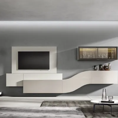 Parete attrezzata Velvet 160 di Artigianmobili in OFFERTA OUTLET