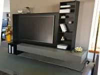 Parete attrezzata Wallover cornice tv  libreria luminosa di Caccaro in OFFERTA OUTLET