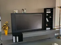 Parete attrezzata Wallover cornice tv  libreria luminosa di Caccaro in OFFERTA OUTLET
