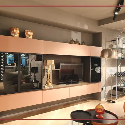 Parete attrezzata Wega Arredo3 in stile moderna a prezzo ribassato