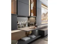 Parete attrezzata in stile design Martina di Artigianale in Offerta Outlet 