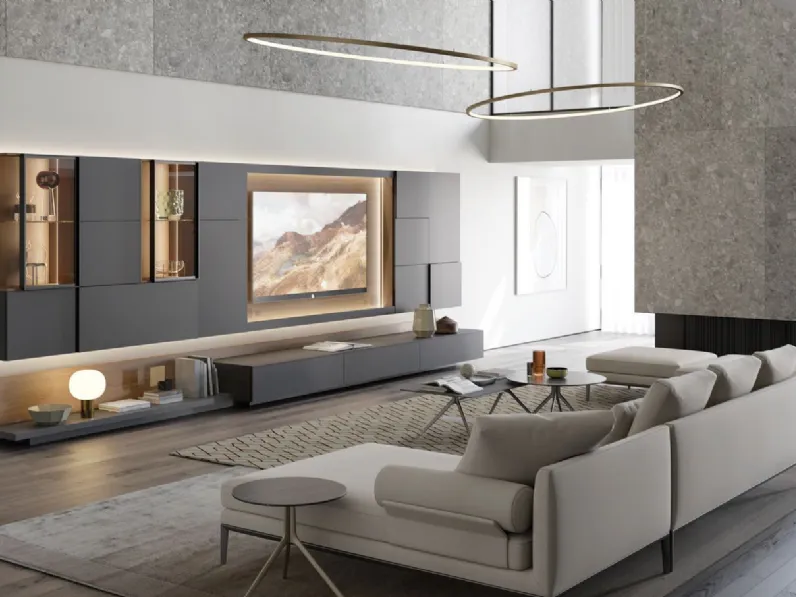 Parete attrezzata in stile design Martina di Artigianale in Offerta Outlet 