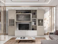 Parete attrezzata in stile design Jazz classic composizione 130 di Gierre mobili a prezzo scontato 