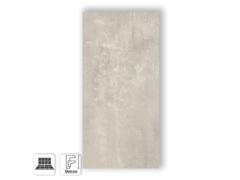 Pavimento in ceramica Atlas concorde white boost 60x120  gres porcellanato effetto cemento tortora di Atlas concorde a prezzi convenienti
