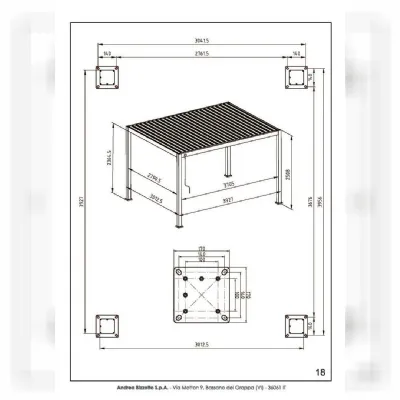 Pergotenda Pergola ocean 3x4 bianca Bizzotto ad un prezzo mai cos piccolo
