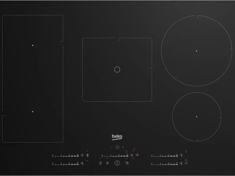 Innovativo piano cottura Beko 5 zone con 1 flexydi Beko a prezzi outlet
