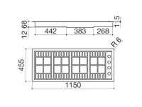 Innovativo piano cottura 1plb1203t�di Barazza a prezzi convenienti