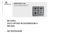 Piano cottura modello Master kitchen  Collezione esclusiva a PREZZI OUTLET