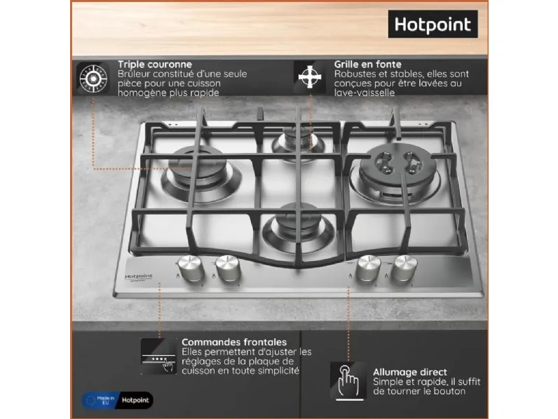 Piano cottura modello Pcn 641 t ix ha di Hotpoint ariston a prezzi outlet