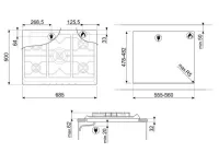 Piano cottura modello Sr275xgh2 di Smeg in offerta