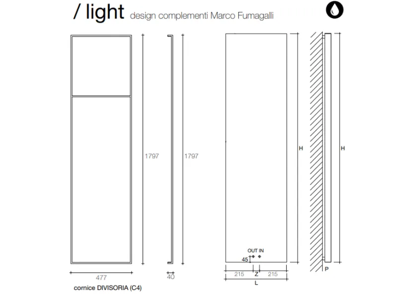 Elettrodomestico Radiatore termoarredo scirocco light Artigianale a prezzi outlet