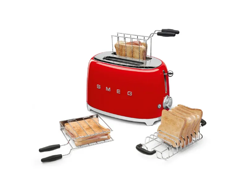 Piccoli elettrodomestici Smeg Tostapane rosso in Offerta Outlet