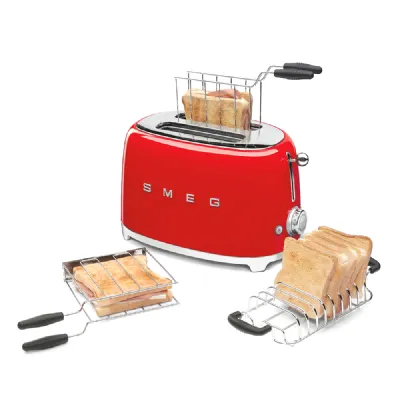 Piccoli elettrodomestici Smeg Tostapane rosso in Offerta Outlet