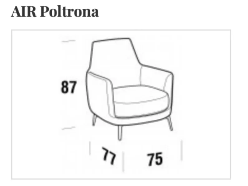 Poltrona modello Air Collezione esclusiva a prezzi convenienti