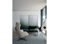 Poltrona Dua relax con meccanismo di ritorno Kristalia in Ecopelle SCONTATA