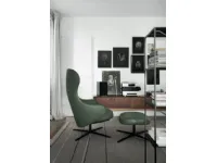 Poltrona Dua relax con meccanismo di ritorno Kristalia in Ecopelle SCONTATA