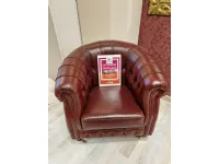 Poltroncina In pelle Con seduta fissa Artigianale in offerta