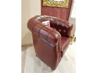 Poltroncina In pelle Con seduta fissa Artigianale in offerta