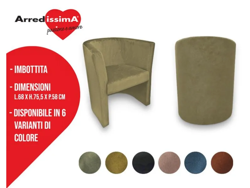 Poltrona modello 01 Artigianale ad un prezzo imperdibile