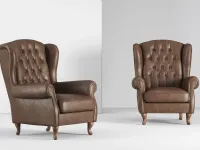 Poltrona con seduta fissa Bergere Doimo salotti a prezzo Outlet 