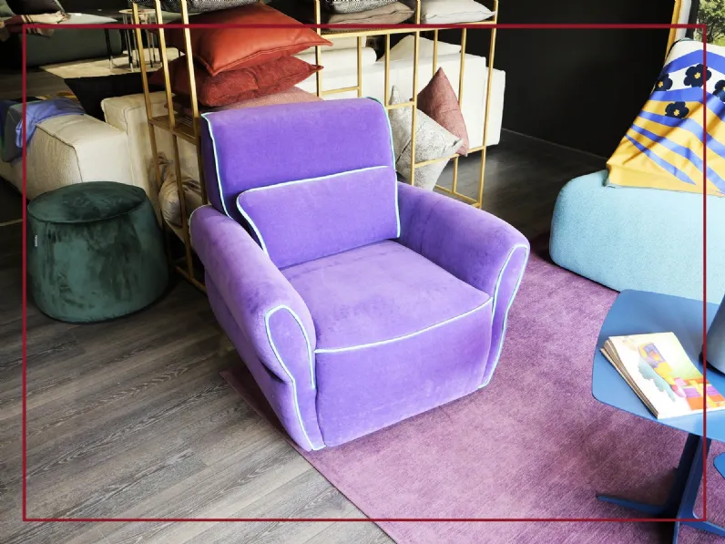 Poltroncina modello Mari Egoitaliano in Tessuto in Offerta Outlet