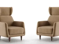 Poltroncina in stile design modello Roberta Doimo salotti a prezzo scontato