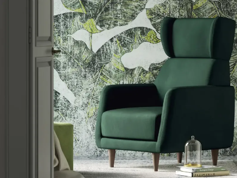 Poltroncina in stile design modello Roberta Doimo salotti a prezzo scontato