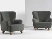 Poltroncina in stile design modello Sara Doimo salotti a prezzo scontato