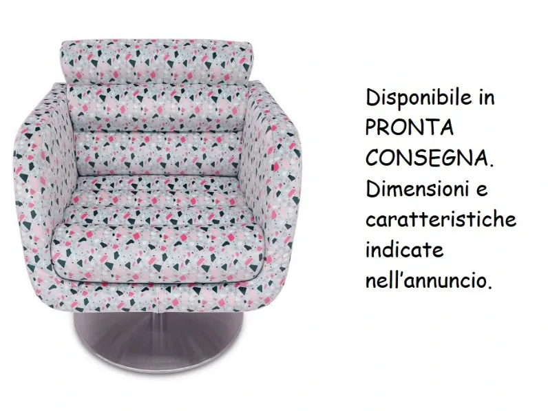 Poltrona in Tessuto Tubes Felis a prezzo scontato