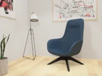 Poltroncina in stile moderno modello Truka girevole imbottita Las mobili a prezzo ribassato