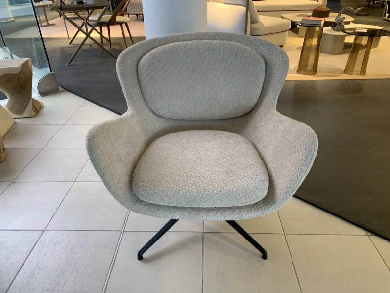 Poltrona con seduta fissa Meghan Riflessi in Offerta Outlet 