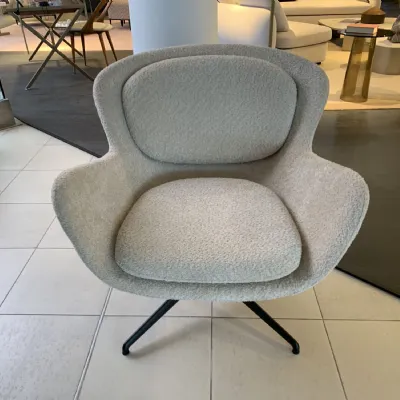 Poltrona con seduta fissa Meghan Riflessi in Offerta Outlet 