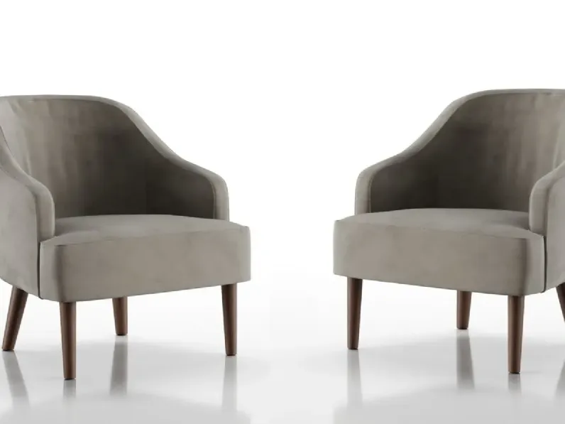 Poltroncina Miranda Con seduta fissa Doimo salotti con forte sconto