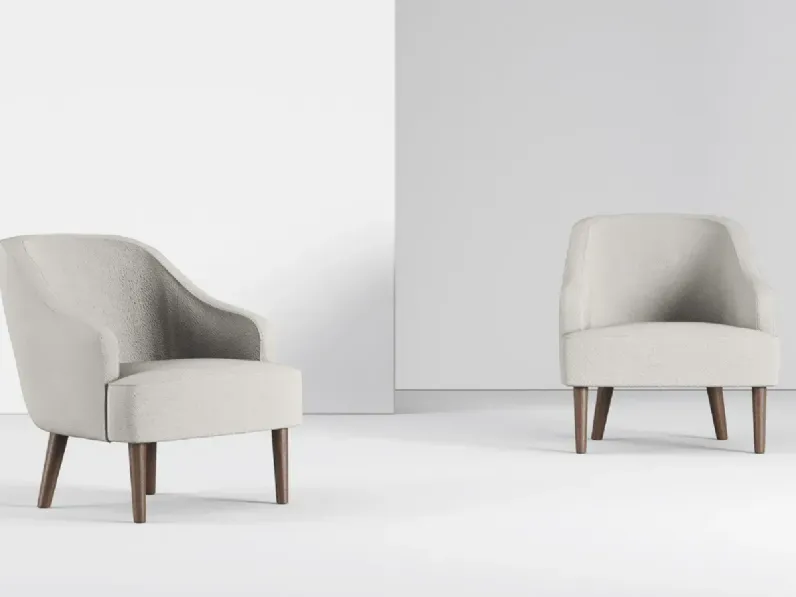 Poltroncina Miranda Con seduta fissa Doimo salotti con forte sconto