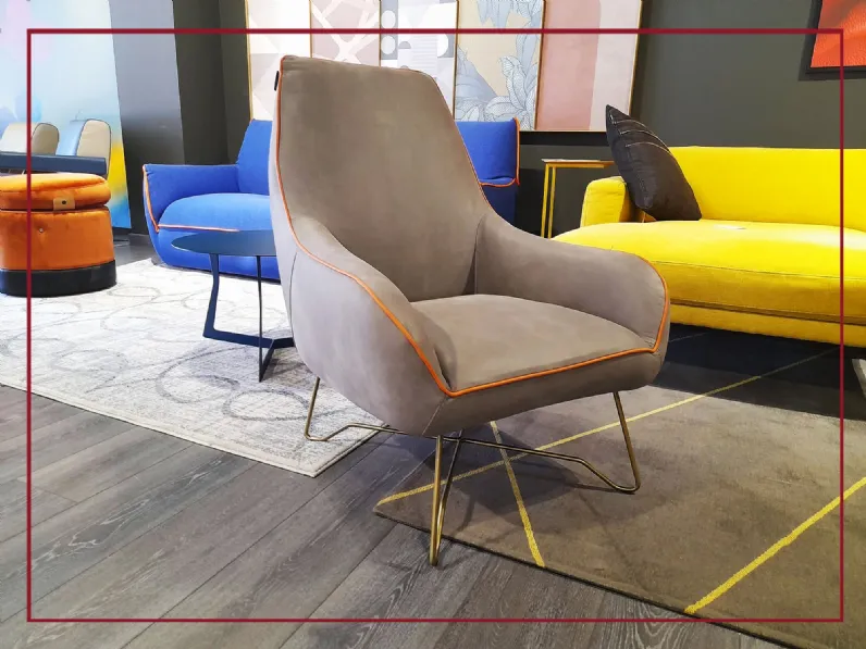 Poltroncina in stile design modello Namy bergere Egoitaliano a prezzo ribassato