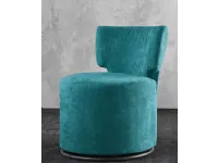 Poltroncina modello Poltroncina design luxury italia 4 colori  Md work in Tessuto a prezzo Outlet