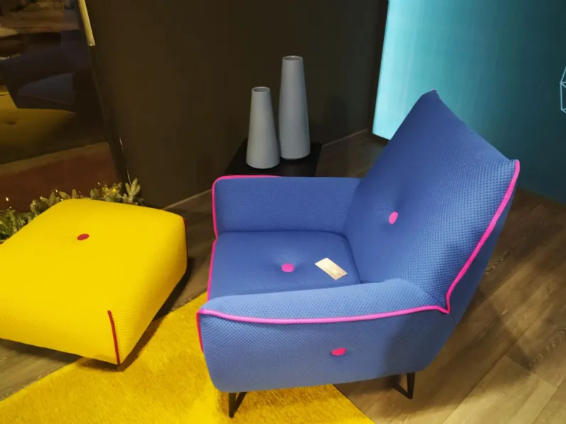 Poltroncina modello Yuki Egoitaliano in Tessuto in Offerta Outlet