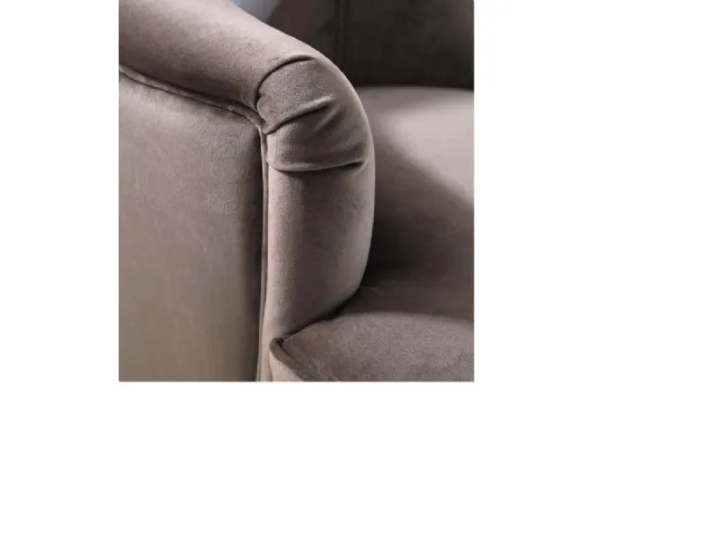 Poltroncina memory velluto a marchio Md work SCONTATA