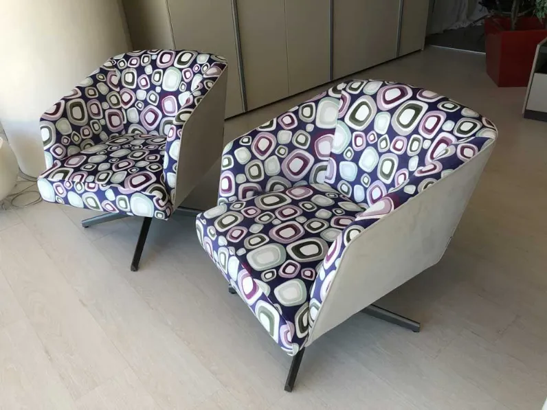 Poltrona in Tessuto Tag Biba salotti in Offerta Outlet