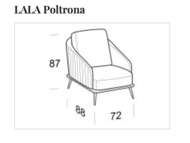 Scopri la Poltroncina Lala Mottes Selection in Tessuto a prezzo scontato!