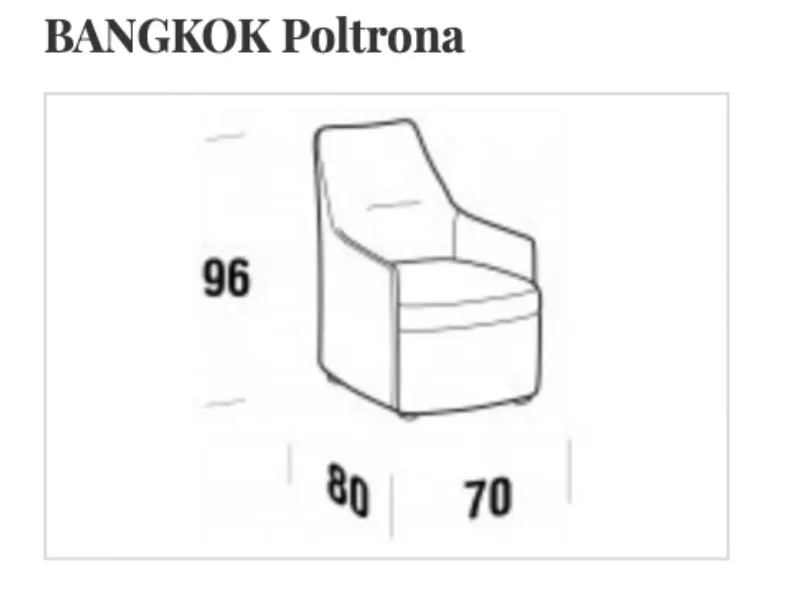 Poltrona modello Bangkok Collezione esclusiva con forte sconto