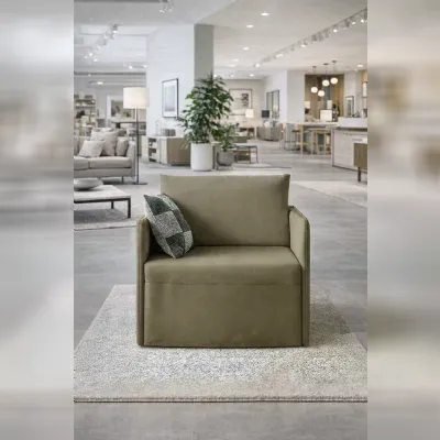 Poltrona letto con seduta fissa Poltrona letto rete singola compact Artigianale a prezzo Outlet 