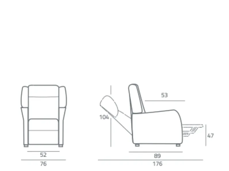 Offerta Outlet: Poltrona Relax Heaven Mottes Selection con Movimento Relax.