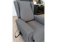 Poltrona relax in Ecopelle Arabella Stones scontata