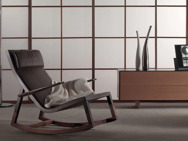 Poltrona con movimento relax Don'do in Pelle Poltrona frau in offerta 